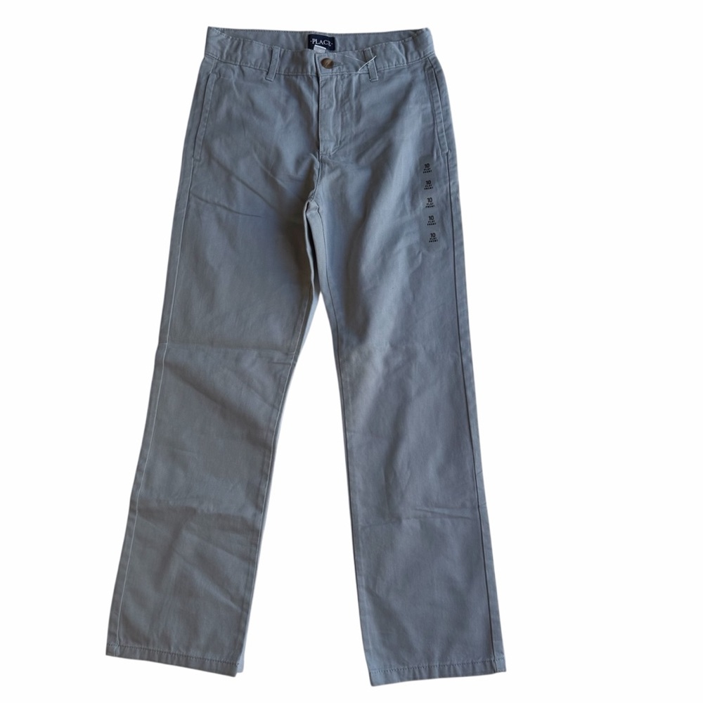 Children's Place Boys Gray Chino/Uniform Pants Size 10